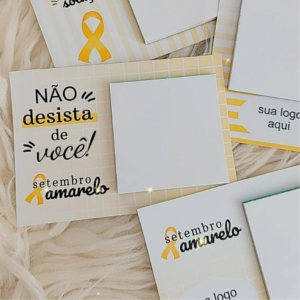 Card Bloquinho De Anotações Setembro Amarelo