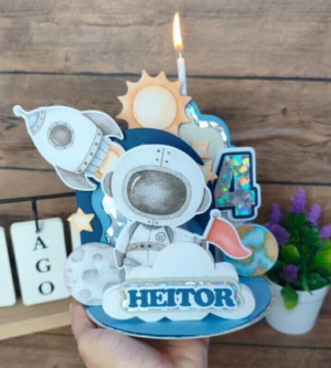 Topo Vela 3D Astronauta