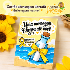 Cartão Mensagem Na Garrafa