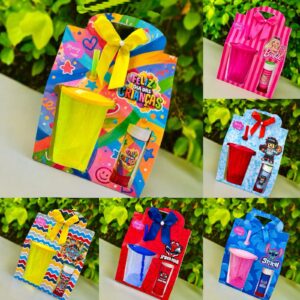 Kit Digital Caixa Sacolinha Copo Twister E Bolha De Sabão
